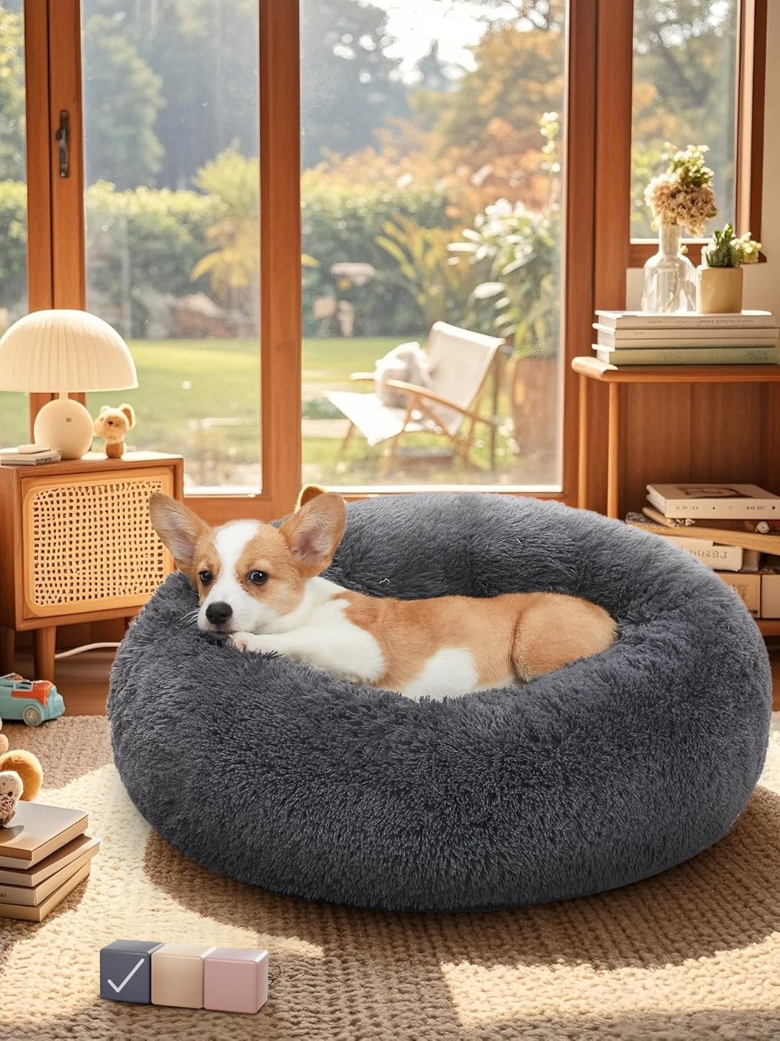 Calming Warm Dog Bed - Whisker's Wardrobe