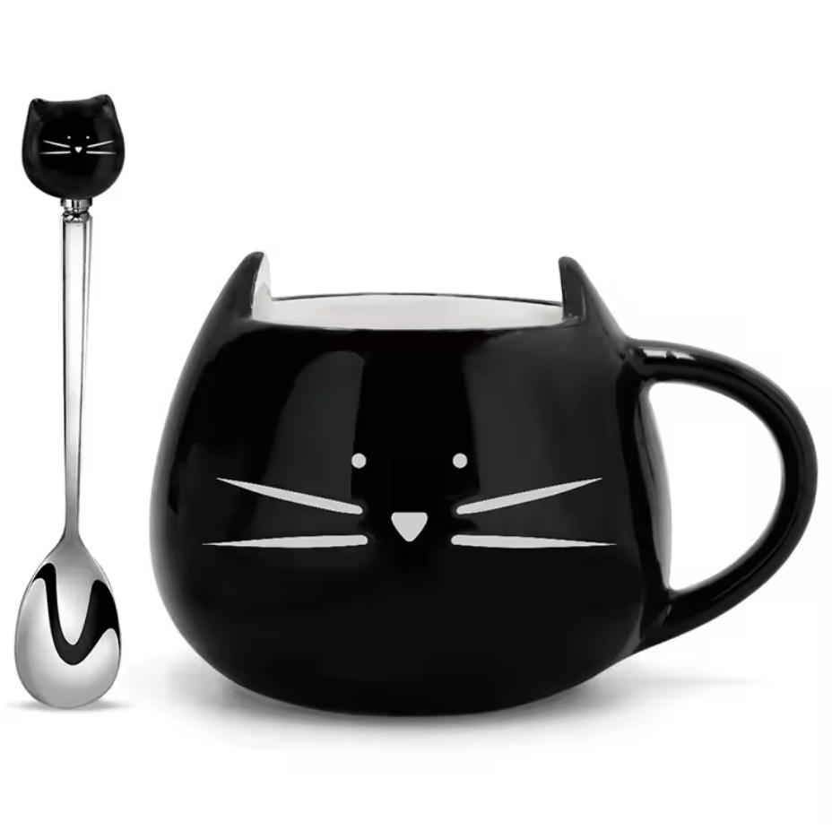 Cute Ceramic Cat Mug - Whisker's Wardrobe