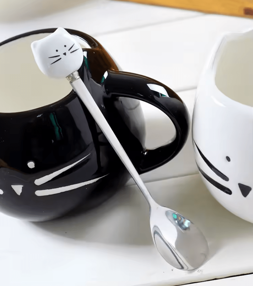 Cute Ceramic Cat Mug - Whisker's Wardrobe